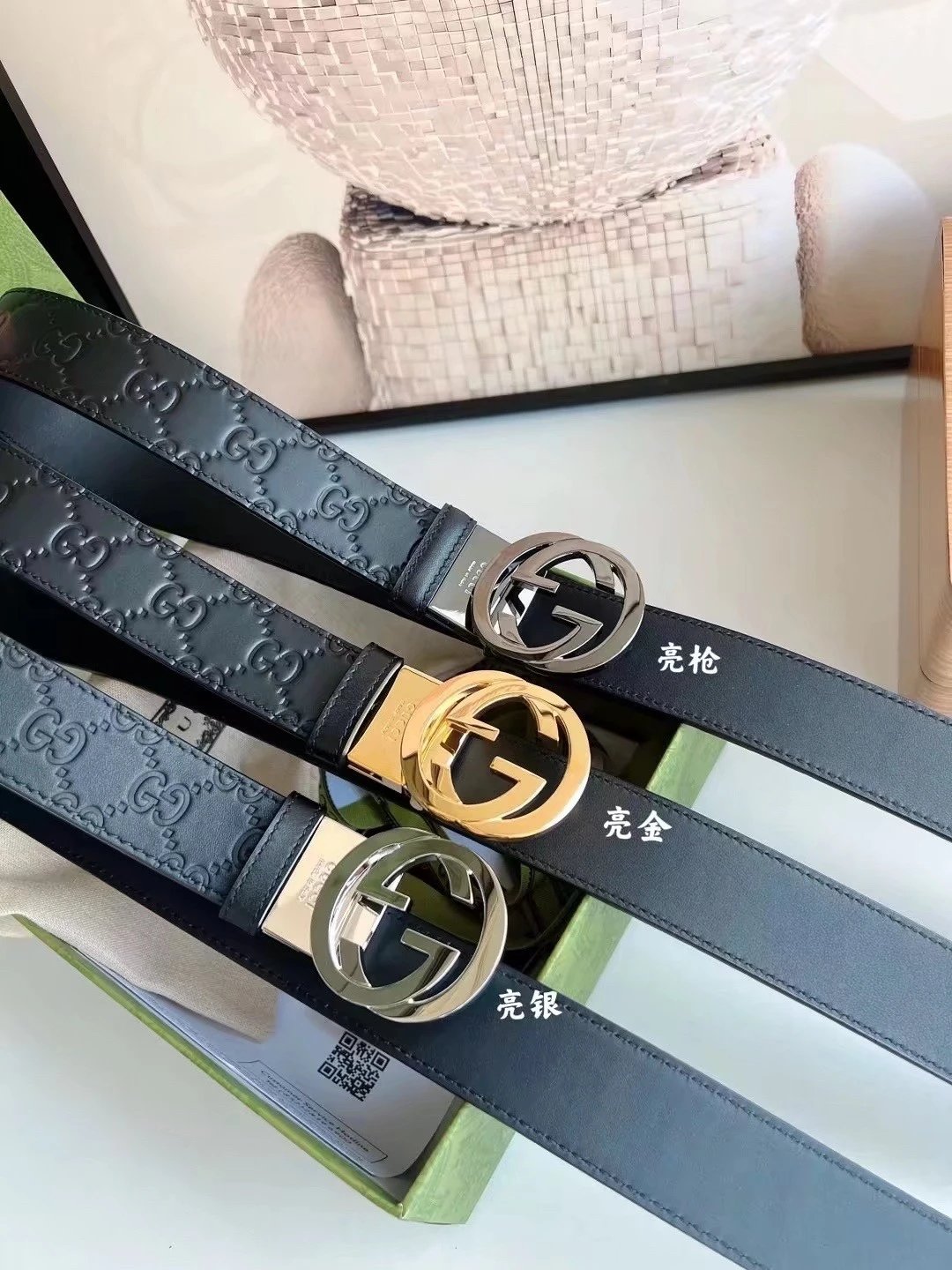 Gucci Belt Top version New Original Single Men's Belt Leather Belt Double g Belt Men's Fashion Casual Original Leather Gujia Belt GG Home Pant Belt Male Gucci Gucci Men's Belt Ferragamo