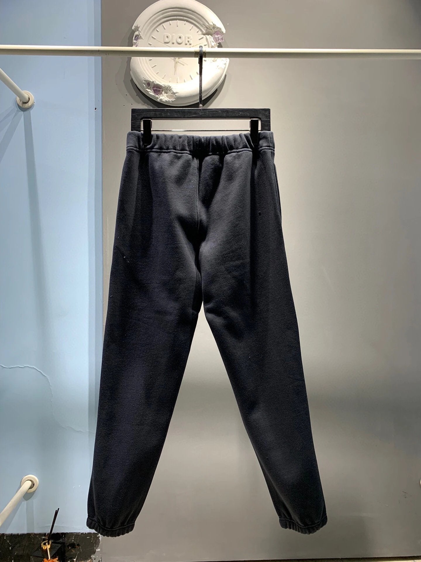 Dior Sweatpants Embroidered Jogger Sweatpants Autumn Unisex Long Pants Drawstring Winter Loose Plus Size Casual Pants High Waist Solid Color