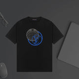Louis Vuitton LV T-shirt Chest Sphere Print logo round Neck Short Sleeve25ss New Pure Cotton Unisex Style T T-shirt OS Loose Fit Base Shirt Top Half Sleeve T-Shirt