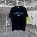 Burberry T-shirt Unique Letter Print on Chest logo round Neck Short Sleeve25ss New Pure Cotton Unisex Style T Casual T-Shirt Base Layer Shirt OS Loose Fit Half Sleeve Top Plus Size