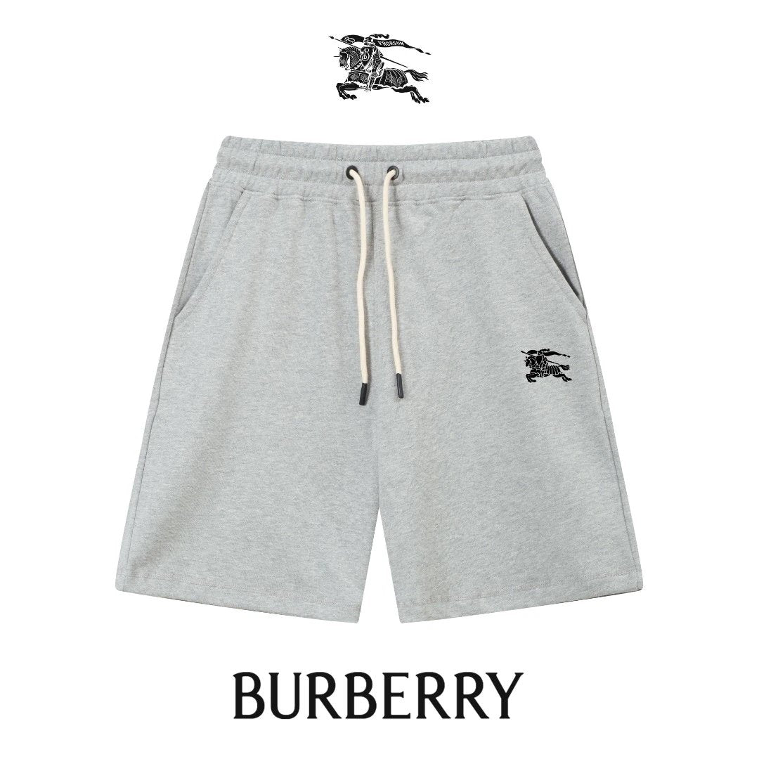 Burberry Shorts Embroidery logo Five-point Shorts25ss New Drawstring Casual5Two-Piece Casual Sweatpants Summer Pants Unisex Pure Cotton Sweatpants