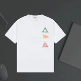 Dior T-shirt Chest Letter Pattern Print logo round Neck Short Sleeve25ss New Pure Cotton Unisex Style T Casual T-Shirt Base Layer Shirt OS Loose Fit Half Sleeve Top Plus Size
