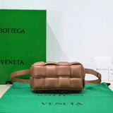 Bottega Veneta Women's Bag Top version 【Level Surrogate Shopping】New Men's Waist Bag Chest Bag Small Bag Mobile Phone Bag thebeltcassette Small Square Bag Plaid Waist Bag Chest Bag Rubik's Cube Bag8Plaid Waist Bag Men's and Women's Bags Crossbody Bag Oil