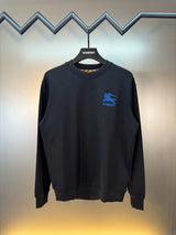 Burberry Hoodie 2024New Embroidered Letter Micro-Wide Round Neck Long Sleeve Sweatshirt Unisex