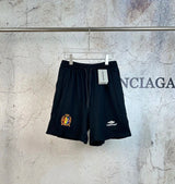 Balenciaga Shorts Previously Branded Embroidery logo Five-point Shorts25ss New Drawstring Casual Summer Pants5Two-in-One Casual Sweatpants for Men and Women, Pure Cotton Joggers