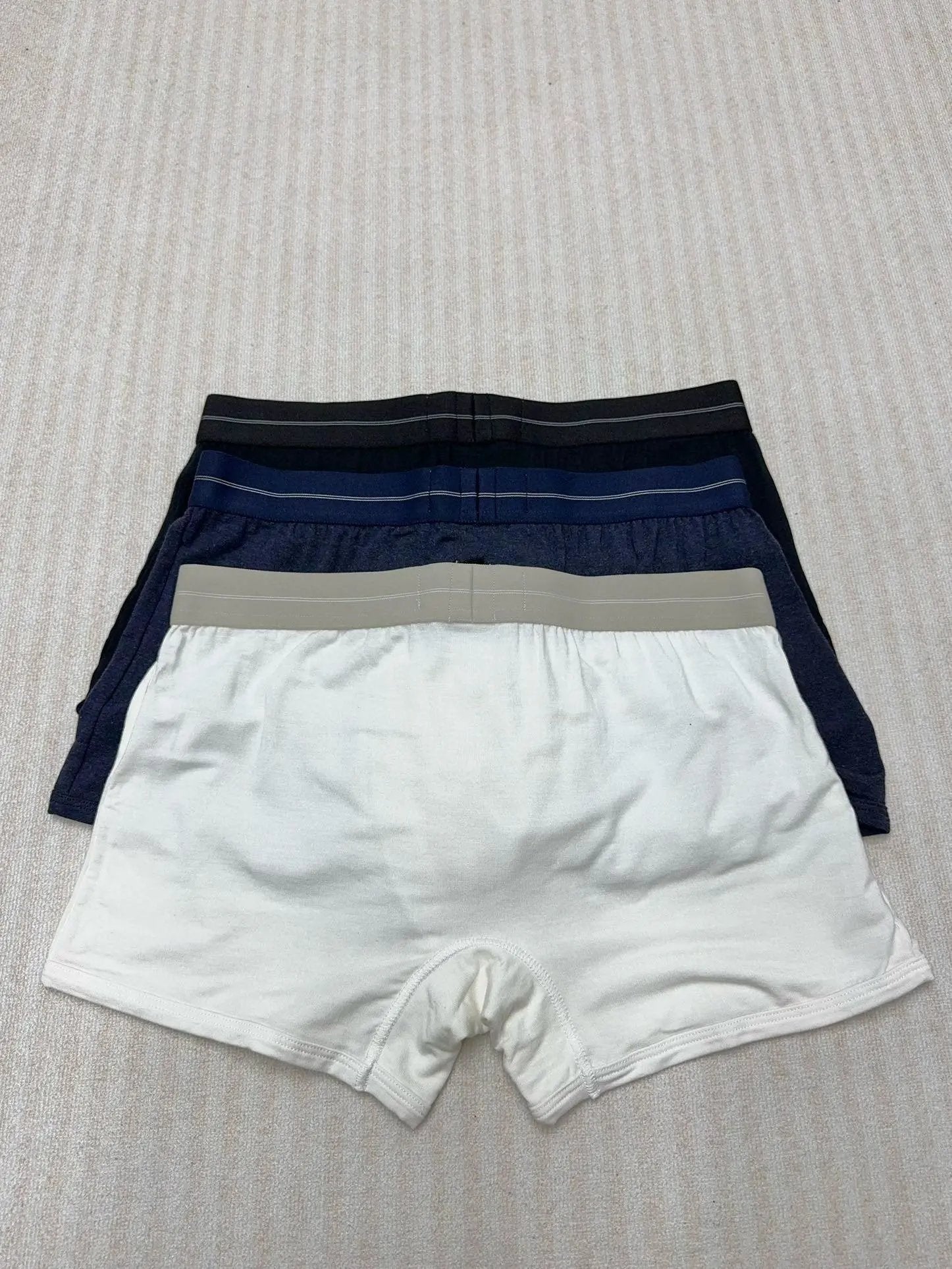 Dior Underwear Men's Shorts Solid Color Business Casual Blue Comfortable Elastic Mid-Waist