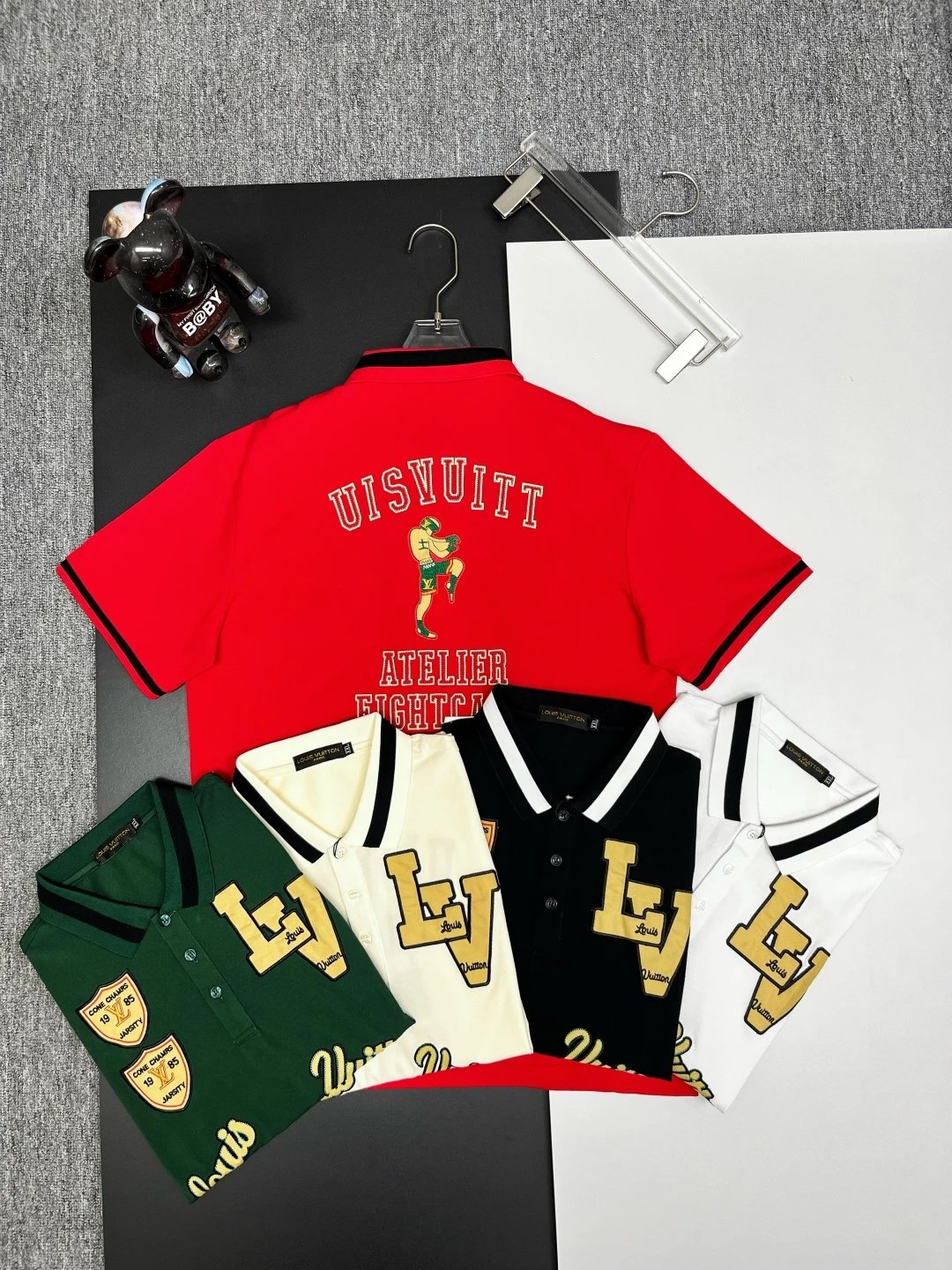 Louis Vuitton LV T-shirt Chest Letter Pattern logo Embroidery POLO Shirt Lapel Short Sleeve25ss New Unisex Summer Short Sleeve OS Loose T Business Half Sleeve Shirt Plus Size T-Shirt