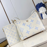 Louis Vuitton LV Women's Bag Top version Cream Blue Taro Purple Light Pink Tote Bag Handbag Underarm Bag Shoulder Handbag Women's Bag Medium Handbag Black Denim Denim Tote Bag