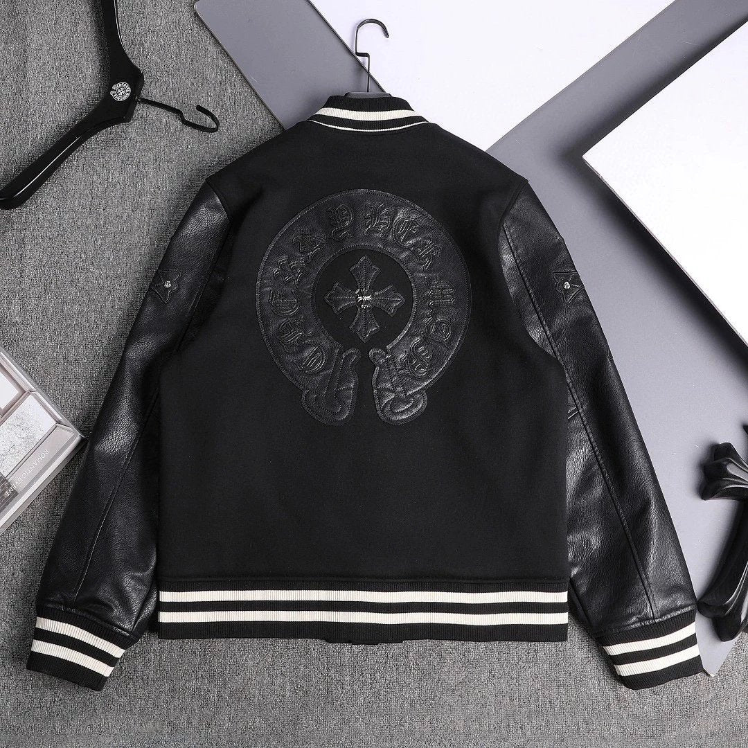 Chrome Hearts Jackets Top Version Counter Same Style Letter Embroidery Men's Trendy Loose Trendy Casual Women's Jacket Jacket