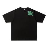 Burberry T-shirt Foam letters on the chest LOGO Printed round Neck Short Sleeve25ss New pure cotton T Unisex T-Shirt OS Loose Fit Base Shirt Top Half Sleeve T-Shirt