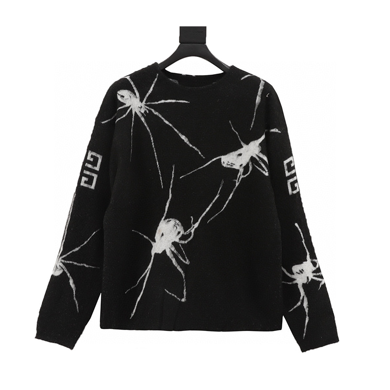 Givenchy Sweater Spider Web Flower-Shaped Sweater for Men and Women