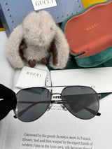 Gucci Sunglasses Colorful Pilot Polarized Sunglasses Slimming No Degree Driving Beach Fishing Unisex Couple Same Style UV Protection25ss New Sports Casual Versatile