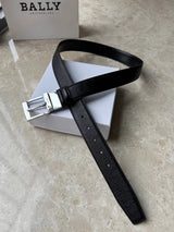 Bally Belt Top version Original Single Belt Counter New Men's Double-Sided Casual Business Belt Wide3.5cm Double-Sided Head Layer Cowhide Belt First Layer Cow Leather Belt Men and Women Business Casual Belt Belt Men's Leather Belt