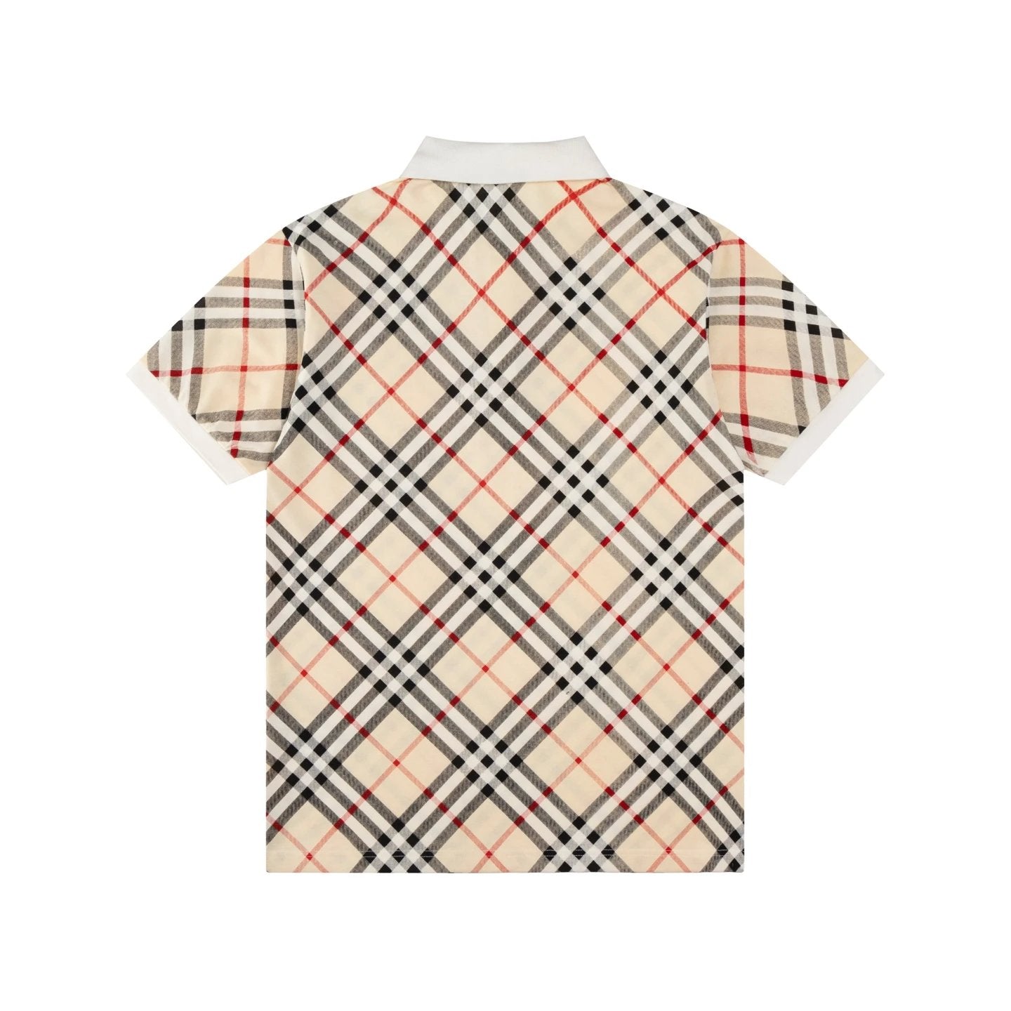 Burberry T-shirt Full Print Plaid Pattern logo Printing POLO Shirt Lapel Short Sleeve25ss New Unisex Style OS Loose T Summer Half Sleeve Business Shirt Plus Size T-Shirt