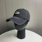 Gucci Hat Letter Embroidery logo Baseball Cap Sun Protection Visor Cap Large Head Circumference Versatile Sports Hat Slimming Face Curved Brim Unisex Couple Style