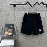 FENDl Shorts Front Body Double F Letter Embroidery logo Five-point Shorts25ss New Drawstring Casual Summer Pants American Style5Two-in-One Casual Sweatpants for Men and Women, Pure Cotton Joggers