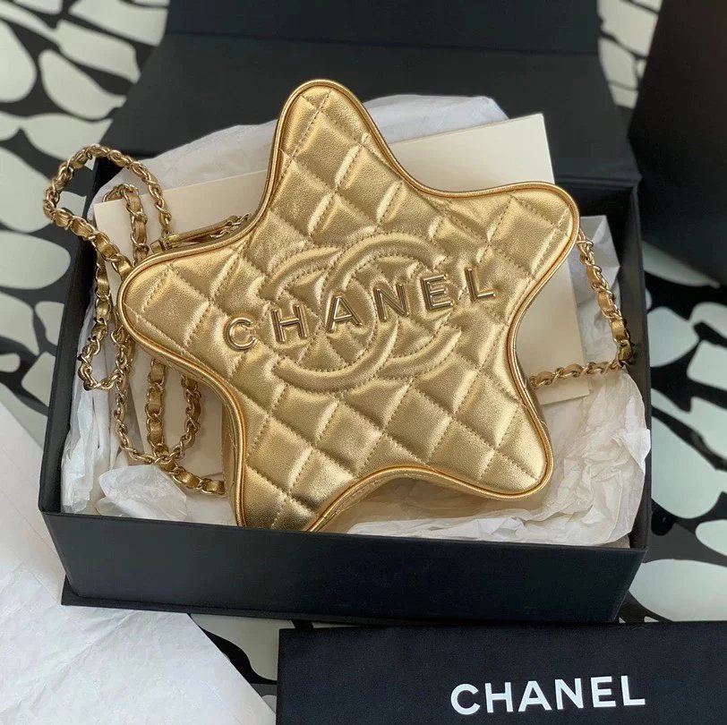 Chanel Women's Bag Top version 【**Original Surrogate Shopping Edition】chane/24C Five-Pointed Star Bag Five-Pointed Star Bag Women's Bag Crossbody Bag Shoulder Bag Chain Bag New New Star Bag VirginieViard Star Bag Middle-Aged Bag AS4579