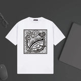Louis Vuitton LV T-shirt Chest Letter Pattern Print logo round Neck Short Sleeve25ss New Pure Cotton Unisex Style T Casual T-Shirt Base Layer Shirt OS Loose Fit Half Sleeve Top Plus Size