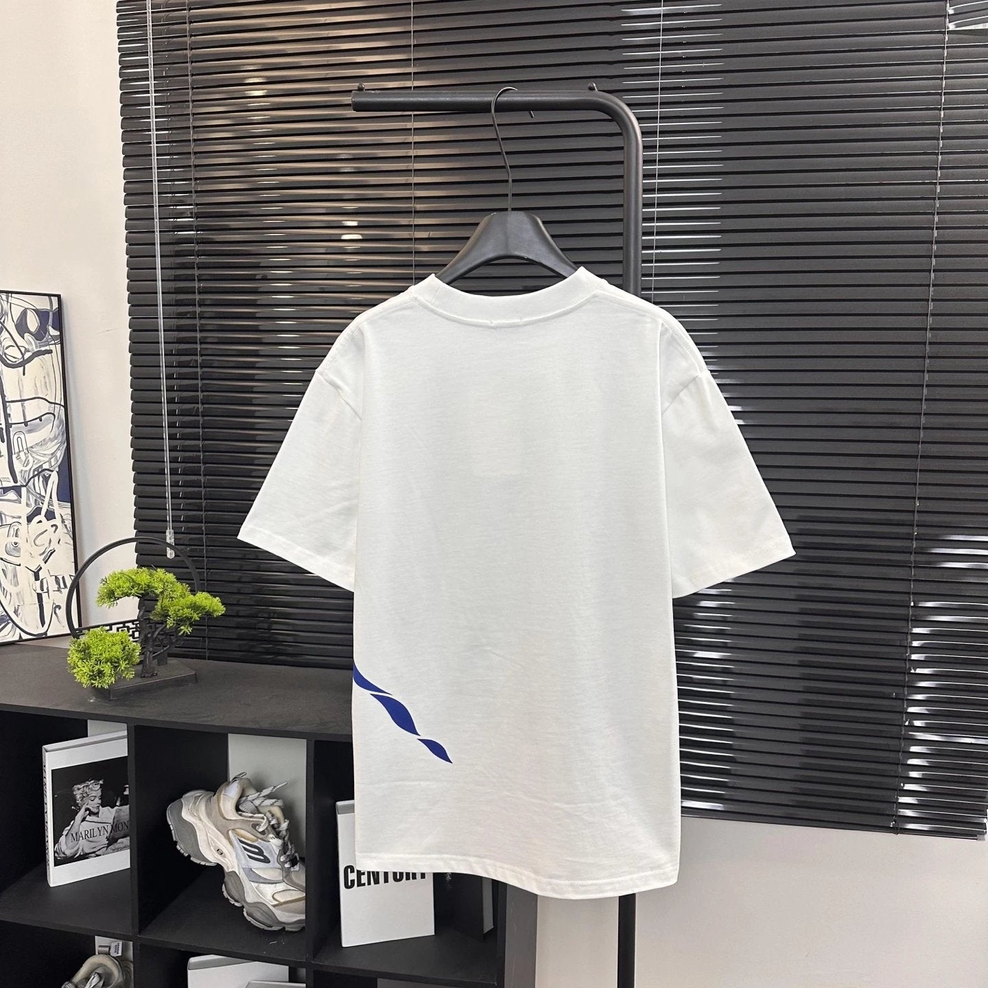 Burberry T-shirt Large Front and Back Print logo round Neck Short Sleeve25ss New Pure Cotton Unisex Style T T-shirt OS Loose Fit Base Shirt Short Sleeve T-Shirt Top