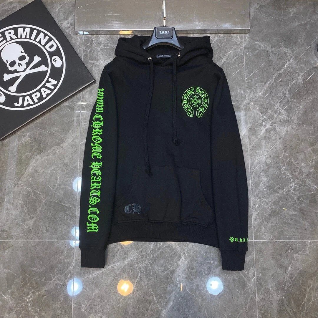 Chrome Hearts Hoodie Cross Hooded Sweater Loose Men's and Women's Zipper Hoodie