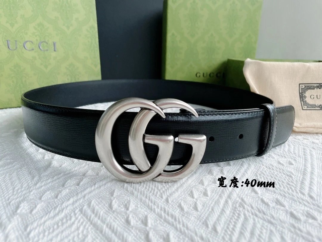 Gucci Belt Top version 《Full Package》New Original Women's Belt2.0Genuine Leather Belt Women's Pair g Belt Men's Fashion Casual Original Leather Gujia Belt GG Home Pant Belt Female Guqi Guqi Shi Belt Feila Grid