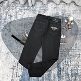 PRADA Jeans Pocket Letter Print logo25ss Spring Summer New Straight Loose Slim Fit Jeans Unisex Long Pants