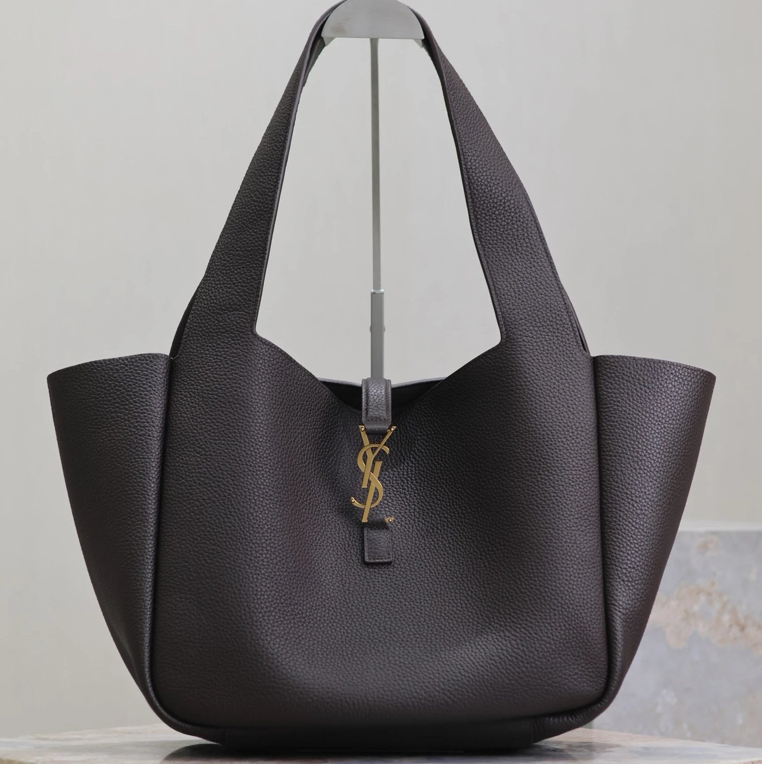 YSL Women's Bag Top version 【Highest Version Original Leather】Autumn and Winter New Products Bea Handbag Shopping Bag hobo Bag Yang Shulin New hobo Backpack Large Capacity Totes Bat Bag Underarm Bag Large Tote Bag Original Leather