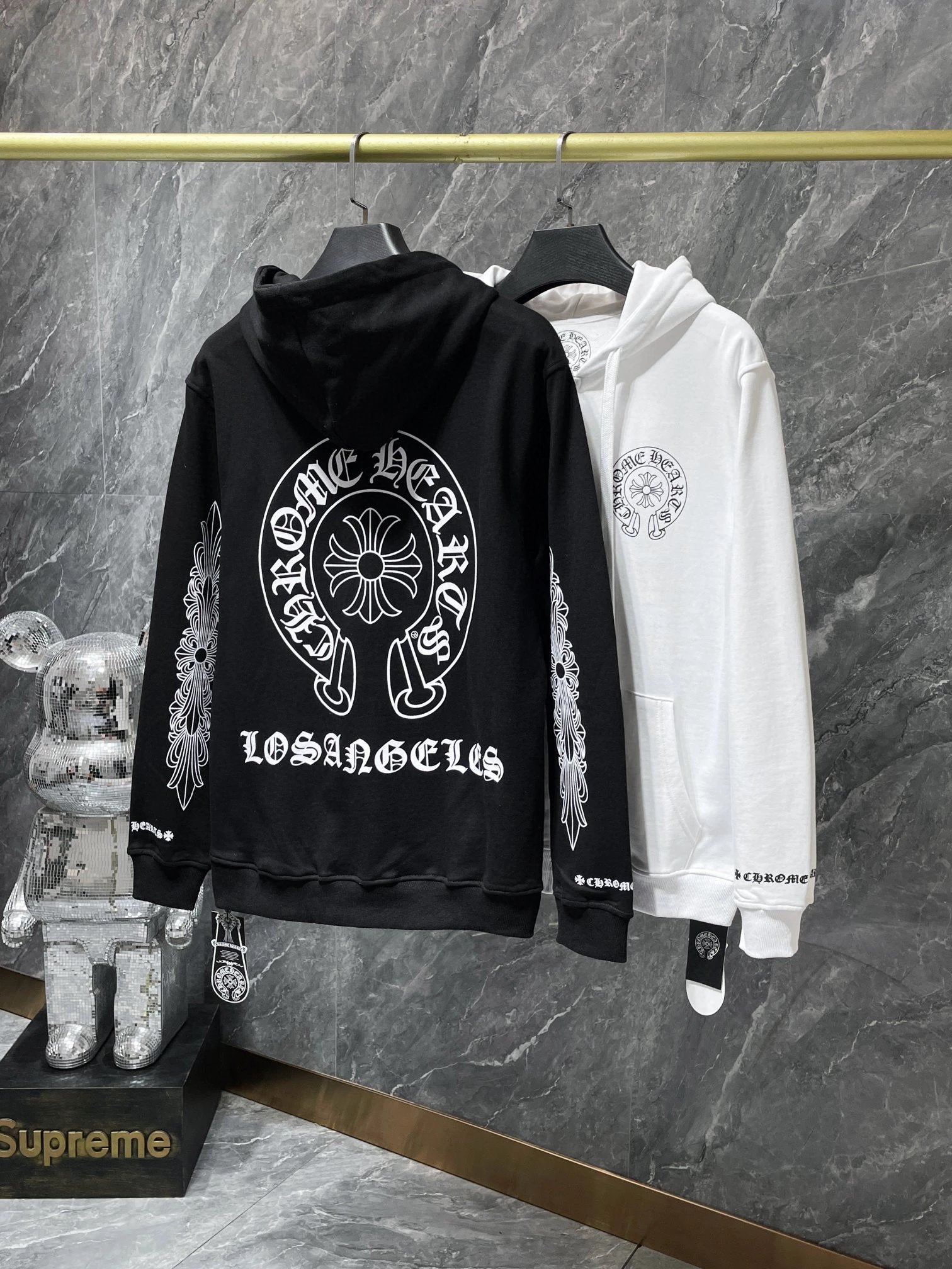 Chrome Hearts Hoodie Top Version Fashion Brand Popular Printed Hoodie Women Loose Men ins Trendy Hoodie Long Sleeve Pure Cotton Couple