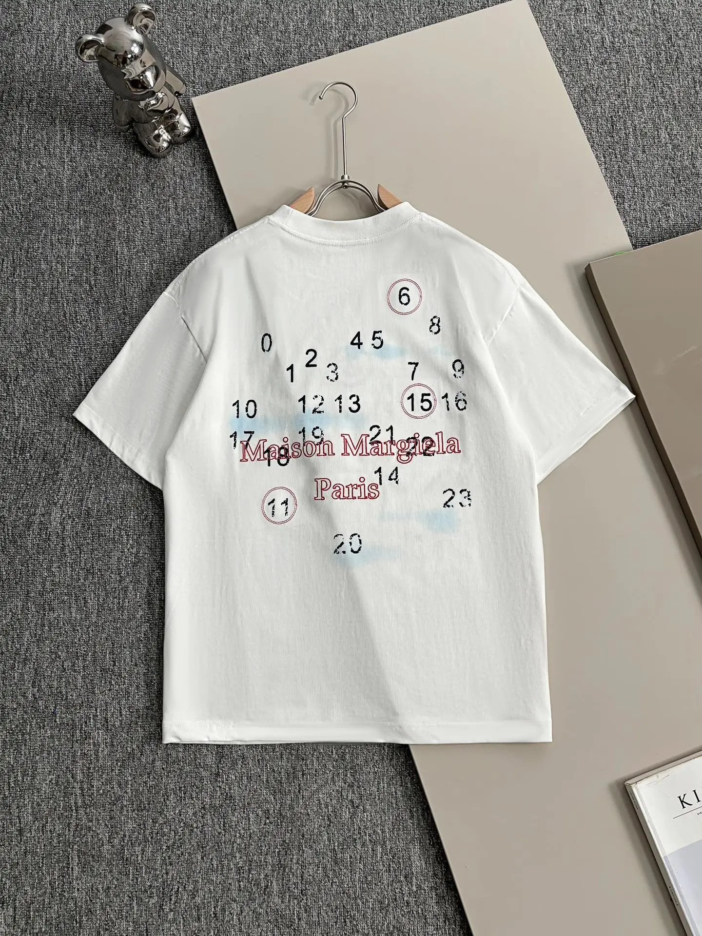 Maison Margiela T-shirt Backside Number and Letter Print logo round Neck Short Sleeve25ss New pure cotton T Unisex T-Shirt OS Loose Fit Base Shirt Top Half Sleeve T-Shirt