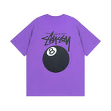 Stussy T-shirt Short Sleeve T T-shirt Flower Crown Love Casual Loose American Couple Wear-CY