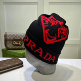 PRADA Hat Fashion Trend Woolen Cap