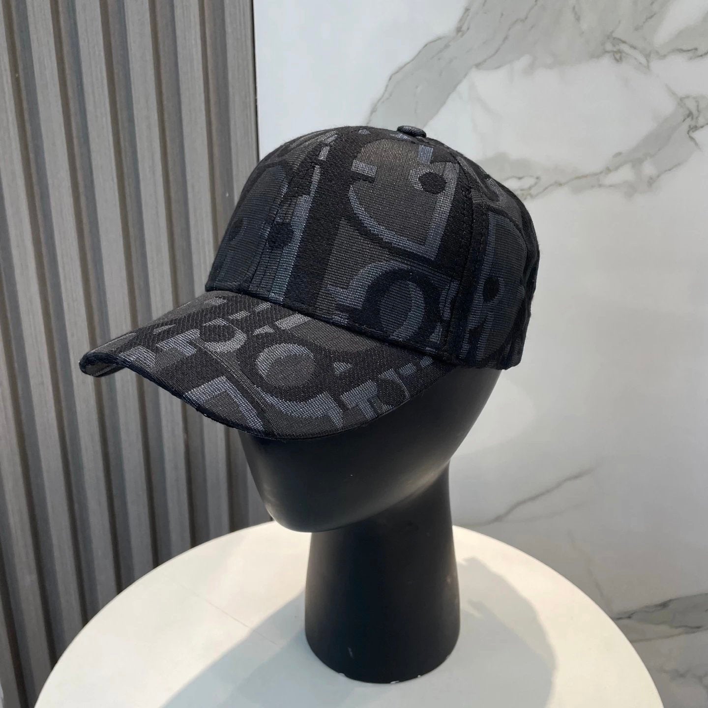 Dior Hat Alphabet Jacquard logo Baseball Cap Sunshade Sun Protection Duckbill Cap Unisex Couple Style Large Head Circumference Slimming Face Curved Brim Versatile Sports Hat