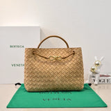 Bottega Veneta Women's Bag Top version 【Level Surrogate Shopping】Home Autumn and Winter New andiamo Handbag Woven Bag Suede Horoscope Buckle Briefcase Shopping Bag Tote Bag tote Bag Handbag Shoulder Crossbody Bag24Autumn and Winter Matte Leather New Women