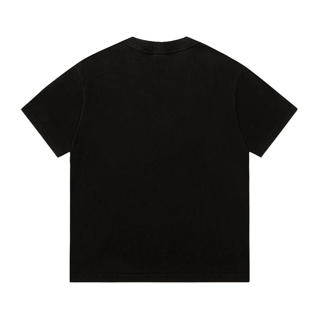 Balenciaga T-shirt Spanish Town Print on the Chest logo round Neck Short Sleeve25ss New pure cotton T Unisex T-Shirt OS Drop Shoulder Style Base Shirt Top T-Shirt Half Sleeve