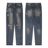 Gallery Dept Jeans High Quality Water Washed Hole Stitching Jeans GD