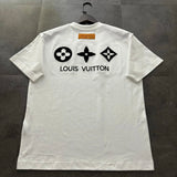 Louis Vuitton LV T-shirt Back Old Flower Element Toothbrush Embroidery logo round Neck Short Sleeve25ss New Pure Cotton Unisex Style T Casual T-Shirt Base Layer Shirt OS Loose Fit Half Sleeve Top Plus Size