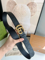 Gucci Belt Top version New Original Single Men's Belt Leather Belt Double g Belt Men's Fashion Casual Original Leather Gujia Belt GG3.5Home Pant Belt Male Gucci Gucci Men's Belt Ferragamo