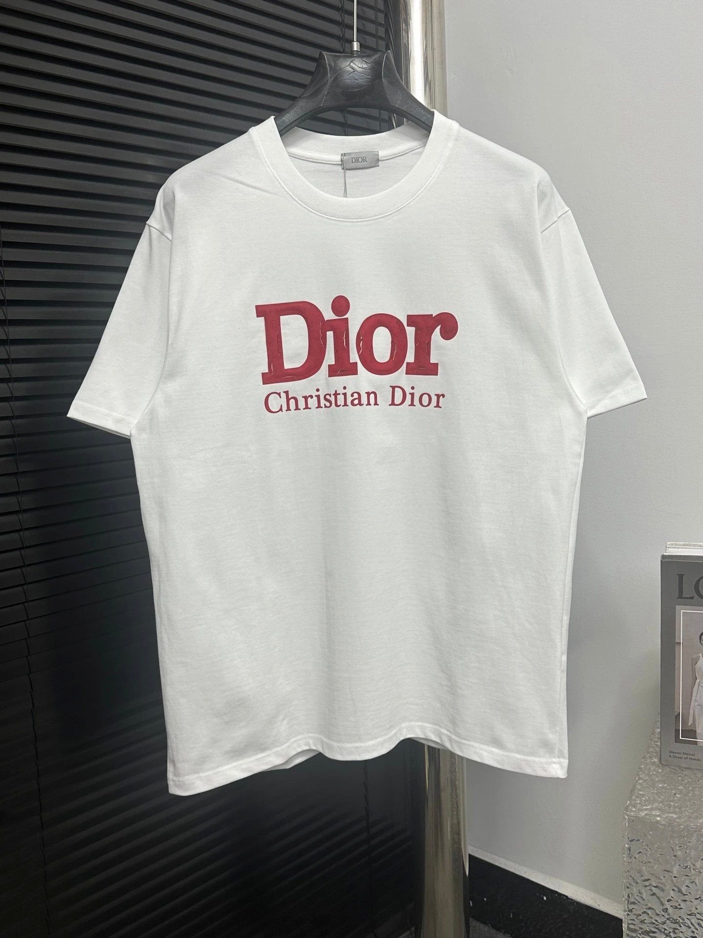 Dior T-shirt Chest Burst Letters logo round Neck Short Sleeve25ss New pure cotton T Unisex T-Shirt OS Drop Shoulder Loose Fit Base Shirt Top T-Shirt Short Sleeve
