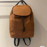 LOEWE Backpack Top version 【Matching Original Leather】24New Backpack Glossy Soft Cow Leather Flamenco Backpack Men's New Backpack Genuine Leather Backpack Casual Backpack New Men's Bag New Women's Bag Backpack Shoulder Bag Sports Bag Luggage Bag