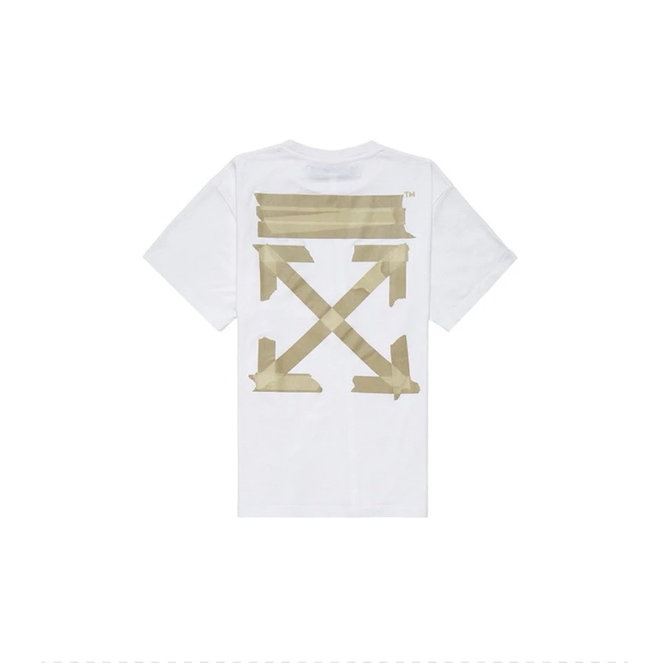 OFF-White T-shirt Top Version Counter Same Style Cotton Short Sleeve T T-shirt Men's and Women's Loose Summer Base Casual Half Sleeve