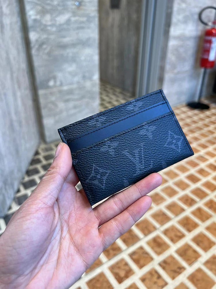 Louis Vuitton LV Bag Unisex Card Holder2024New Leather Card Holder Ultra-Thin Compact Credit Card Holder Card Holder Mini Card Clamp Fashion