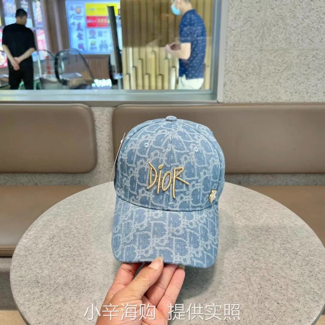 Dior Hat New Arrival over Printed Letters logo Embroidered Sun Hat Men's and Women's Casual Baseball Cap