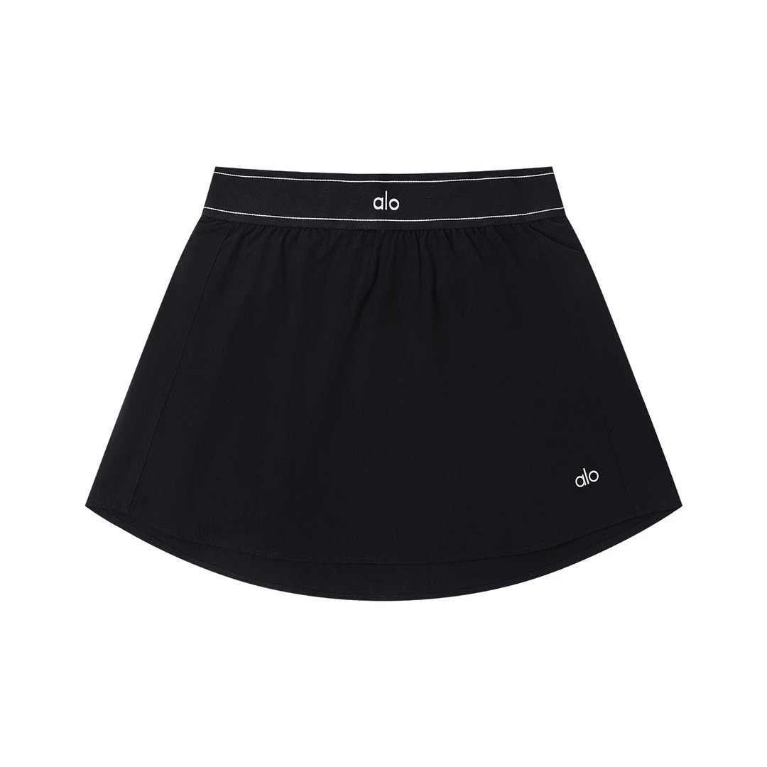 Alo Yoga Yoga Pants Letter Logo logo Women's Short Skirt25ss Spring Summer New High Waist a Character Skirt Autumn Slimming Short Skirt Petite Half Skirt