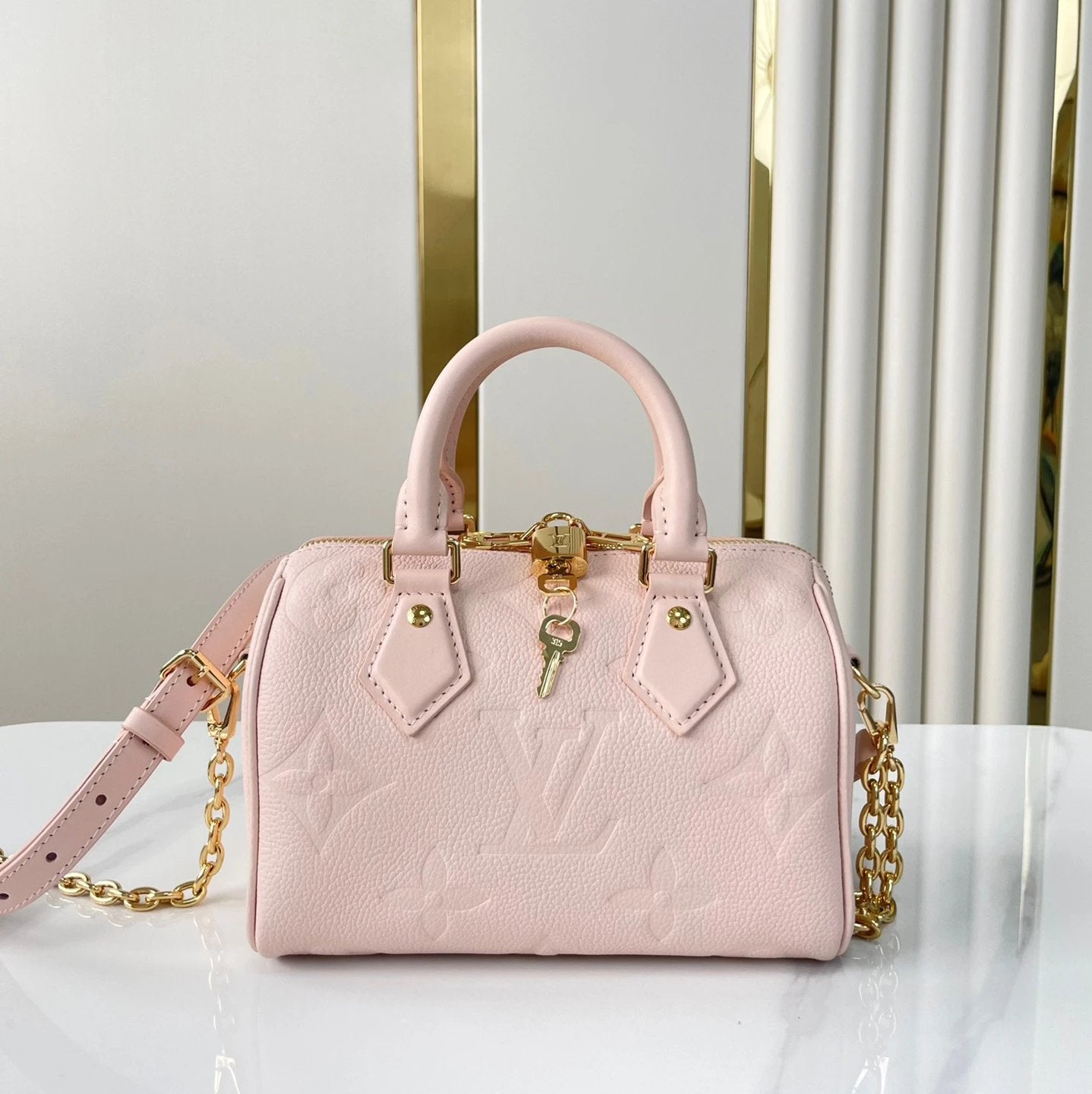 Louis Vuitton LV Women's Bag Top version 【Overseas】24Summer Limited New M23073speedy25Pillow bag Spddey20Handbag mini Pillow Bag Shoulder Crossbody Handbag M46397Milk Blue N40415Plaid Blue
