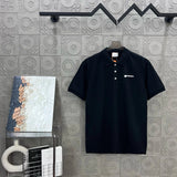 Burberry T-shirt Classic Brand 3D Embossed Print on Chest logoPOLO Shirt Lapel Short Sleeve25ss New Unisex Summer Short Sleeve OS Loose T Business Half Sleeve Shirt Plus Size T-Shirt