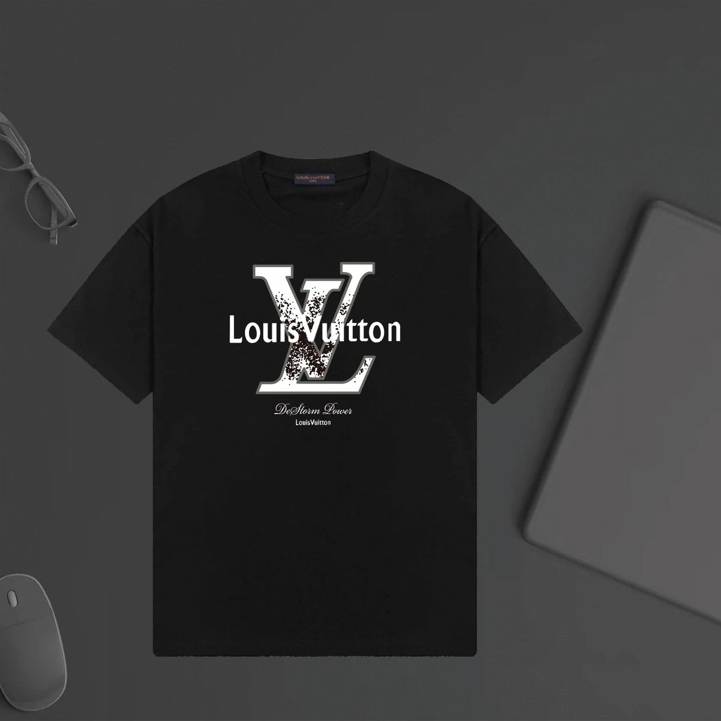 Louis Vuitton LV T-shirt Chest Letter Print logo round Neck Short Sleeve25ss New pure cotton T Unisex T-Shirt OS Loose Fit Base Shirt Top Half Sleeve T-Shirt