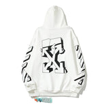 OFF-White Hoodie Cotton Terry Pullover Hoodie Loose Sweater-CY