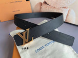 Louis Vuitton LV Belt Top version 【Counter Quality】The Most New Belt4.0cm Men's Belt Men's Leather Belt with Classic Presbyopic Checkerboard Plaid Belt with Genuine Goods Packaging in and out of the Counter No Problem Versatile Casual Fashion Formal Wear