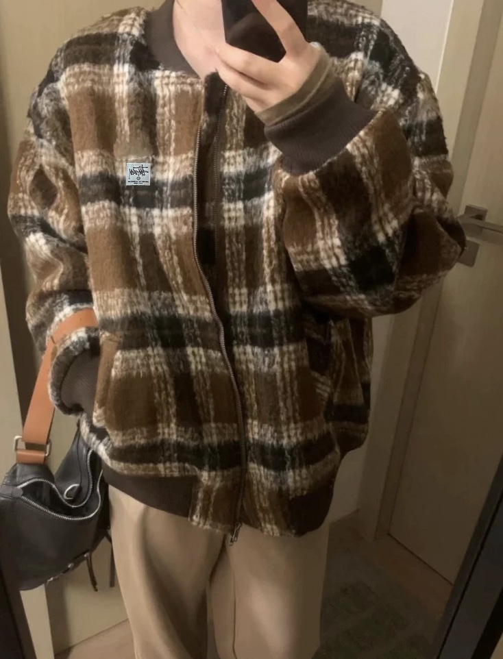 Stussy Jackets Coats St Home New Lamb Wool Coat-CY