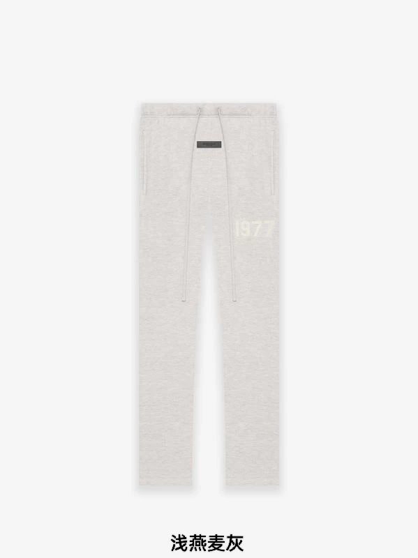 ESSENTIALS Sweatpants Top Version Multiline1977Straight-Leg Trousers High Street Loose Casual Sweatpants